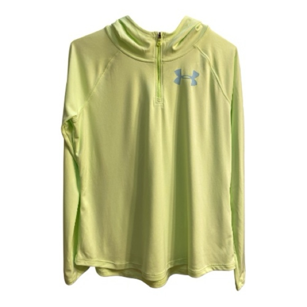 NEW! Girls Under Armour Lime Green HeatGear Running Hoodie